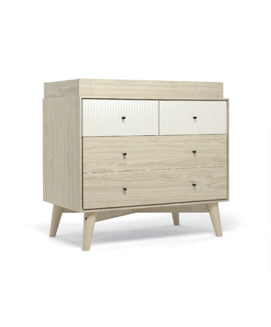 Coxley - Natural White 2 Piece Cotbed Set with Dresser Changer image number 7